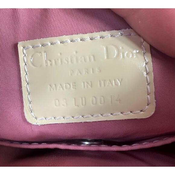 Christian Dior Pink Trotter Logo "1" Vintage Crossbody Pouch (CDXX200) - Picture 10 of 10